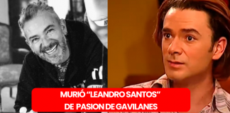 Triste inicio de semana: Murió el actor Sebastián Boscán «Leandro Santos» en Pasíón de Gavilanes